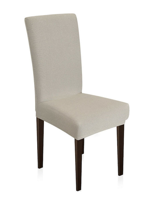 Lino Home Ελαστικό Κάλυμμα Καρέκλας Elegance Alabaster