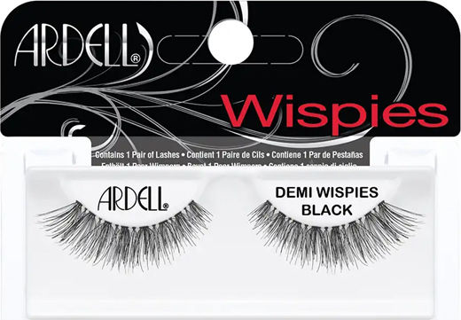 Ardell Wispies False Lashes in Black color Demi Black