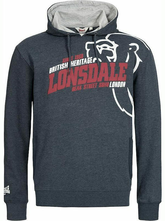 Lonsdale Uppingham Sweatshirt with Hood Navy