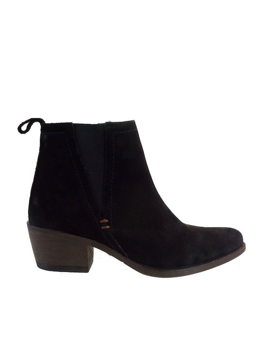 Commanchero Original Suede Women's Ankle Boots Black