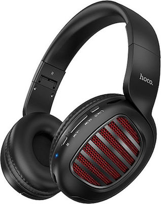 Hoco W23 Brilliant Ασύρματα/Ενσύρματα Over Ear Ακουστικά με 8 ώρες Λειτουργίας Μαύρα