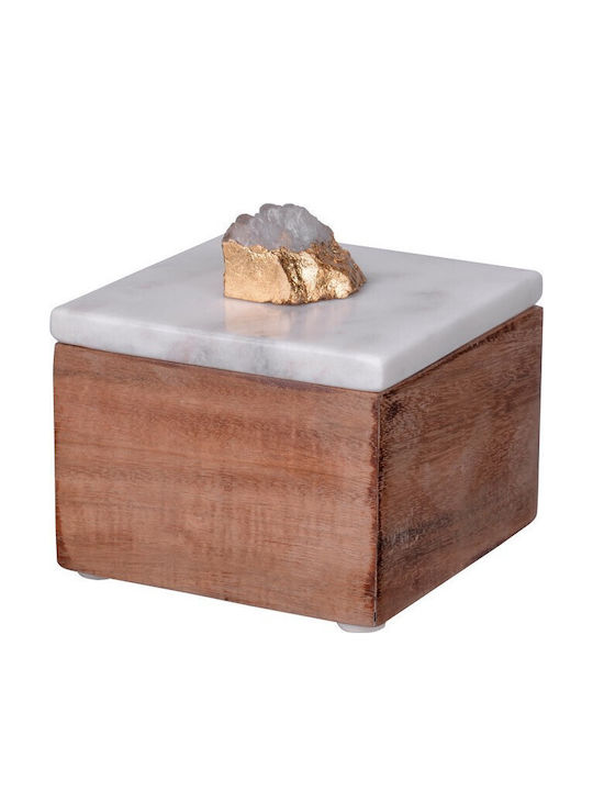 Artekko Κουτί Κοσμημάτων Ξύλινο Μωβ 10x10x7.5cm