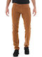 Culton Men's Chinos Elastic Slim Fit Brown