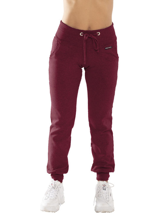 Bodymove Pantaloni de Trening Burgundy