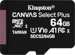 Kingston Canvas Select Plus microSDXC 64GB Class 10 U1 V10 A1 UHS-I