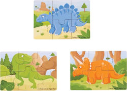 Holz Kinderpuzzle Dinosaurs für 3+ Jahre alt+ Jahre 18pcs Big Jigs