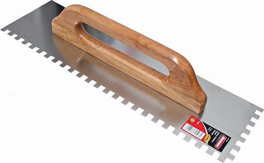 Benman Fliesenspachtel Inox Gezahnte 500x140mm mit Holzgriff 70507