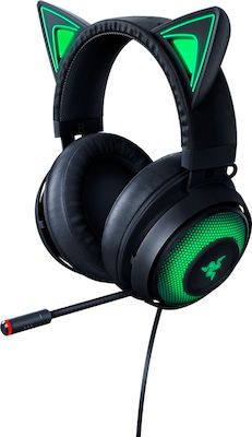 Razer Kraken Kitty Edition Over Ear Gaming Headset με σύνδεση USB