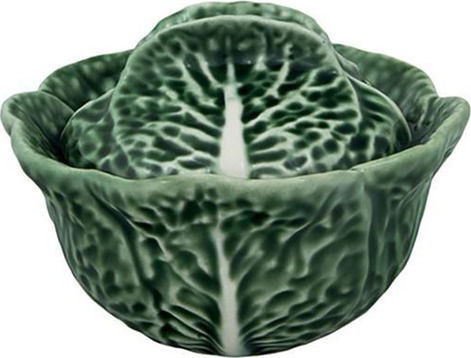 Bordallo Pinheiro Салатиера Cabbage - Tureen Салатна купа Керамично Зелен 13.5x13.5x6.3см 1бр