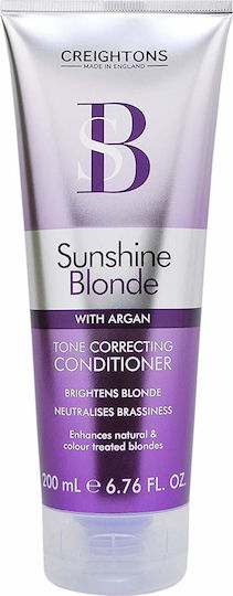 Creightons Sunshine Blonde Conditioner Διατήρησης Χρώματος για Βαμμένα Μαλλιά 200ml