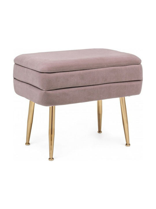 Bench Stool Pavlina Pink 50x34.5x42cm