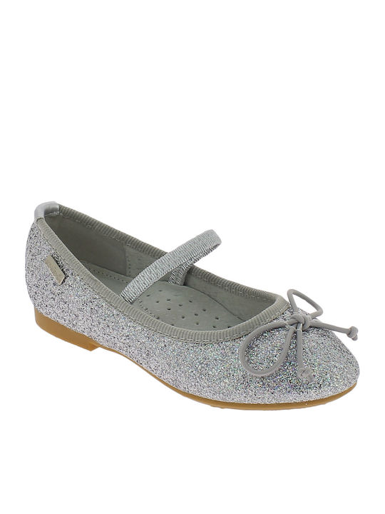 Kids Ballerinas Balarina 120 with Elastic Strap Silver