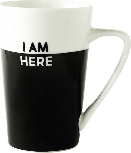 Dutch Rose I Am Here XL Cană Ceramică Neagră 430ml
