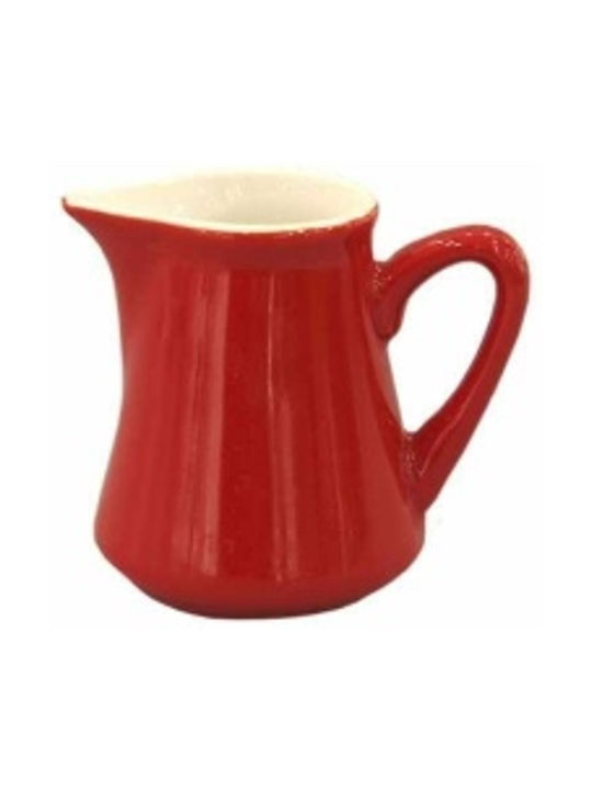 Art et Lumiere Porcelain Milk Jug Red 70ml Milk Jug Serving Red