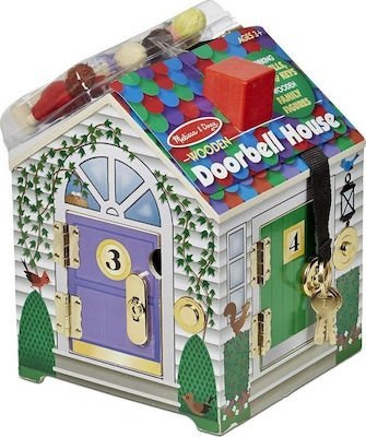 Melissa & Doug Σπιτάκι με Ηλεκτρονικό Κουδούνι Wooden Dollhouse