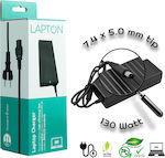 Laptop Charger 130W 19.5V 6.7A for Dell with Detachable Power Cord