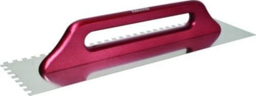 Modeco Spatulă Pieptene 480x130x8mm Spatula Inox Danturată 480x130mm cu Mâner de Lemn MN-73-388