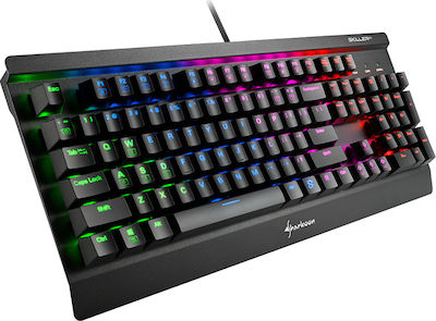 Sharkoon Skiller SGK3 Gaming Mechanische Tastatur mit Kailh Blau Schaltern und RGB-Beleuchtung (Englisch US)