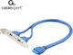 Cablexpert Hafenhalterung Duale USB 3.0-Buchse (CC-USB3-RECEPTACLE)