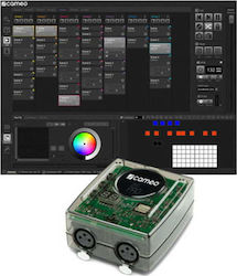 Cameo DVC Pro Schnittstelle für Beleuchtungssteuerungen / 2 XLR-Eingänge Kompatible Software MacOS / Windows und WLAN / USB (für PC)