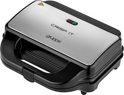 Gruppe Crisp It SW-298M 900W για 2 Τοστ Inox Gruppe Crisp It SW-298M 900W για 2 Τοστ Inox