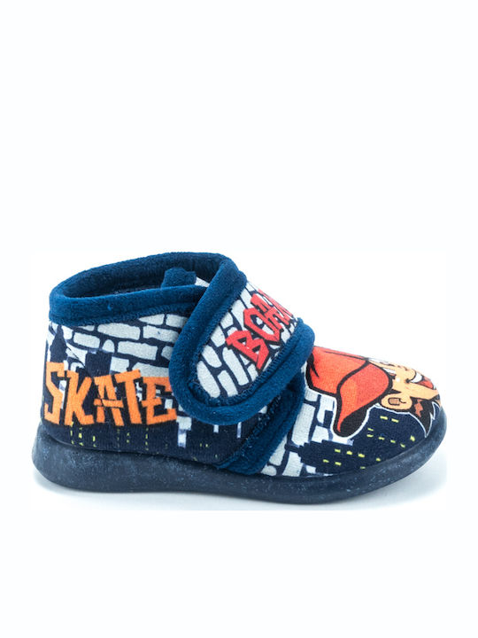 Adam's Shoes Kinderhausschuhe Stiefel Blau