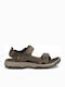 Langdon Leder Herrensandalen Walnut