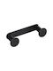 Verdi Omicron Double Wall-Mounted Bathroom Hook ​11x2.8cm Black Matt