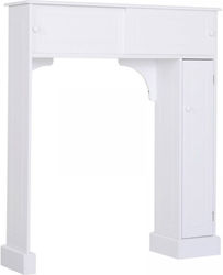 HomCom Έπιπλο Μπάνιου Floor Bathroom Column Cabinet L29xD23xH104cm White