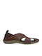 Boxer Leder Herrensandalen in Braun Farbe