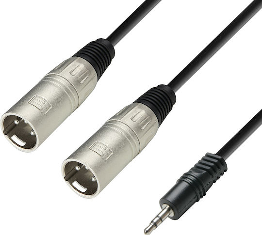 Adam Hall XLR male to 3.5mm male 3m Cable (K3YWMM0300)