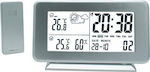 600116 Wireless Digital Weather Station Tabletop Silver