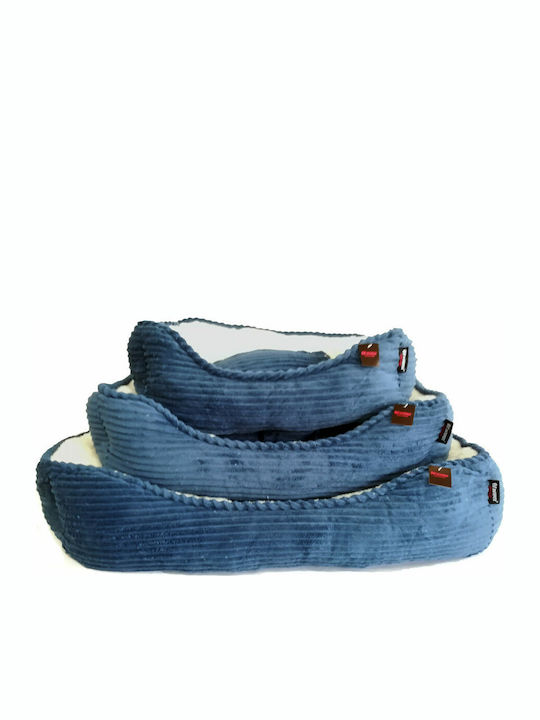 Pet Interest Darby Sofa Dog Bed Blue 71x58cm