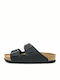 Birkenstock Arizona Birko-Flor Ανδρικά Σανδάλια σε Μαύρο Χρώμα Regular Fit