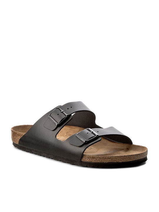 Birkenstock Arizona Natural Leather Sandals Black