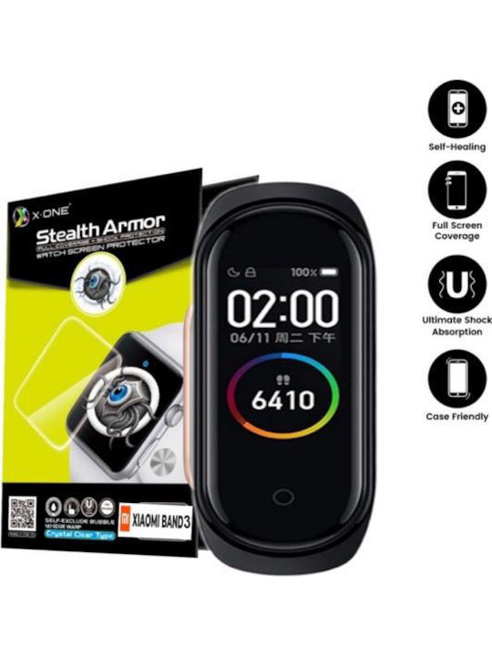X-One Stealth Armor Displayschutzfolie für das Mi Band 3/Mi Smart Band 4 2Stück