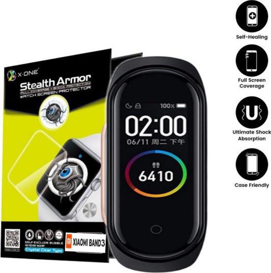 X-One Stealth Armor Screen Protector pentru Mi Band 3/Mi Smart Band 4 2buc