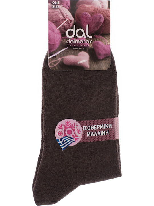 Dal 740 Женски термо чорапи Кафяв