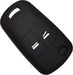 Silicone Car Key Cover Case with 2 Buttons for Opel Black