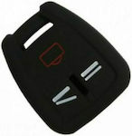 Silicone Car Key Cover Case with 3 Buttons for Opel Black