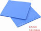 Wärmeleitpad 10cm x 10cm x 0,5mm Blau