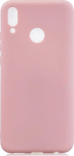 Soft Touch Back Cover Σιλικόνης Ροζ (Honor 8X)