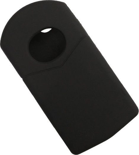 Silicone Car Key Cover Case with 2 Buttons for Mazda Black