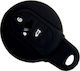 Silicone Car Key Cover Case with 3 Buttons for Mini Cooper Black