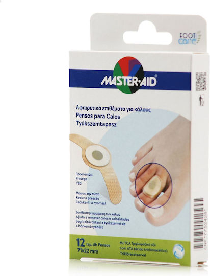 Master Aid Επιθέματα Foot Care Αφαιρετικά Επιθέματα για Κάλους για τους Κάλους 12τμχ
