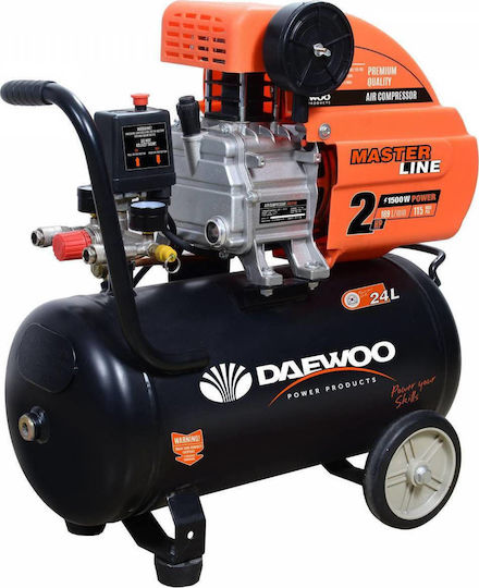 Daewoo Single-Phase Air Compressor 24lt 2hp