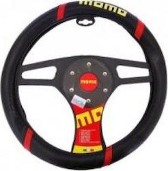 Momo Car Steering Wheel Cover 001 with Diameter 38cm Leatherette Black