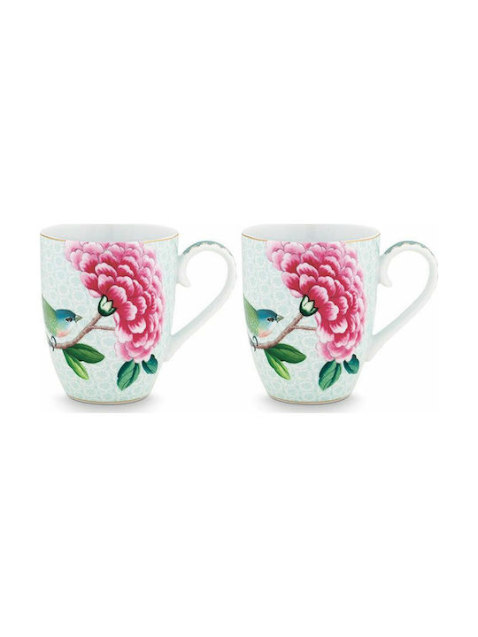 PiP Studio Blushing Birds Tasse Keramik Weiß 350ml 2Stück