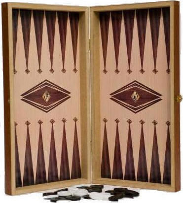 Argy Toys Backgammon Holz mit Spielsteinen 50x50cm