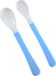 Lorelli Baby Set with Spoons made of Plastic Blue 2pcs